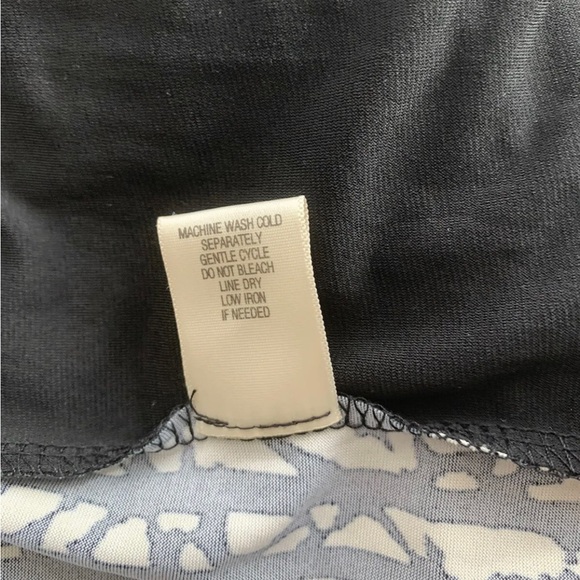 Emma & Michele Shift Dress Black & White Patterned 3/4 Sleeve US Med UK 12-14 - Picture 7 of 13